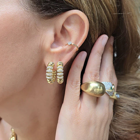 Brillobeam Hoops Küpe - Aven & Laurel