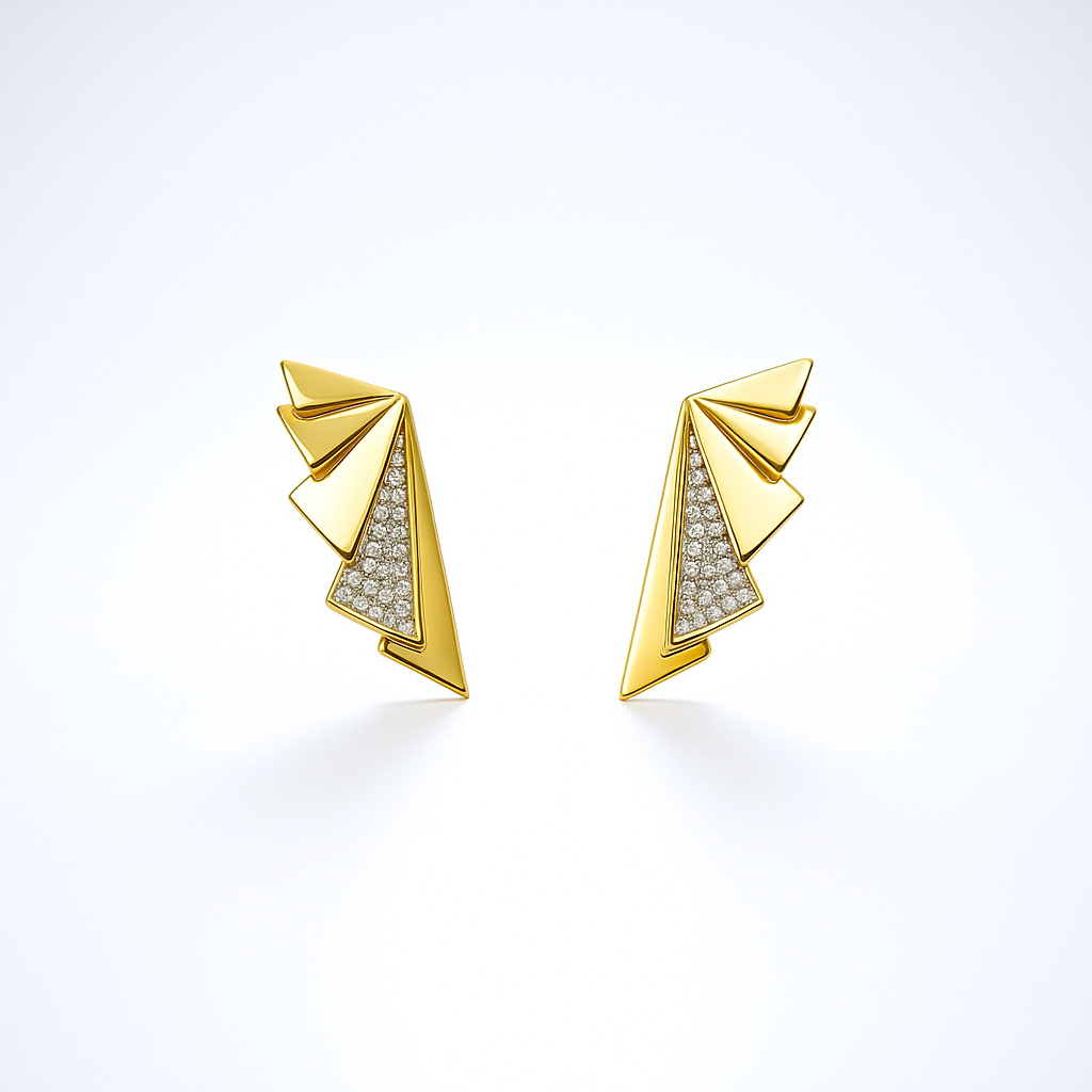 Auralith Fan Küpe - Aven & Laurel