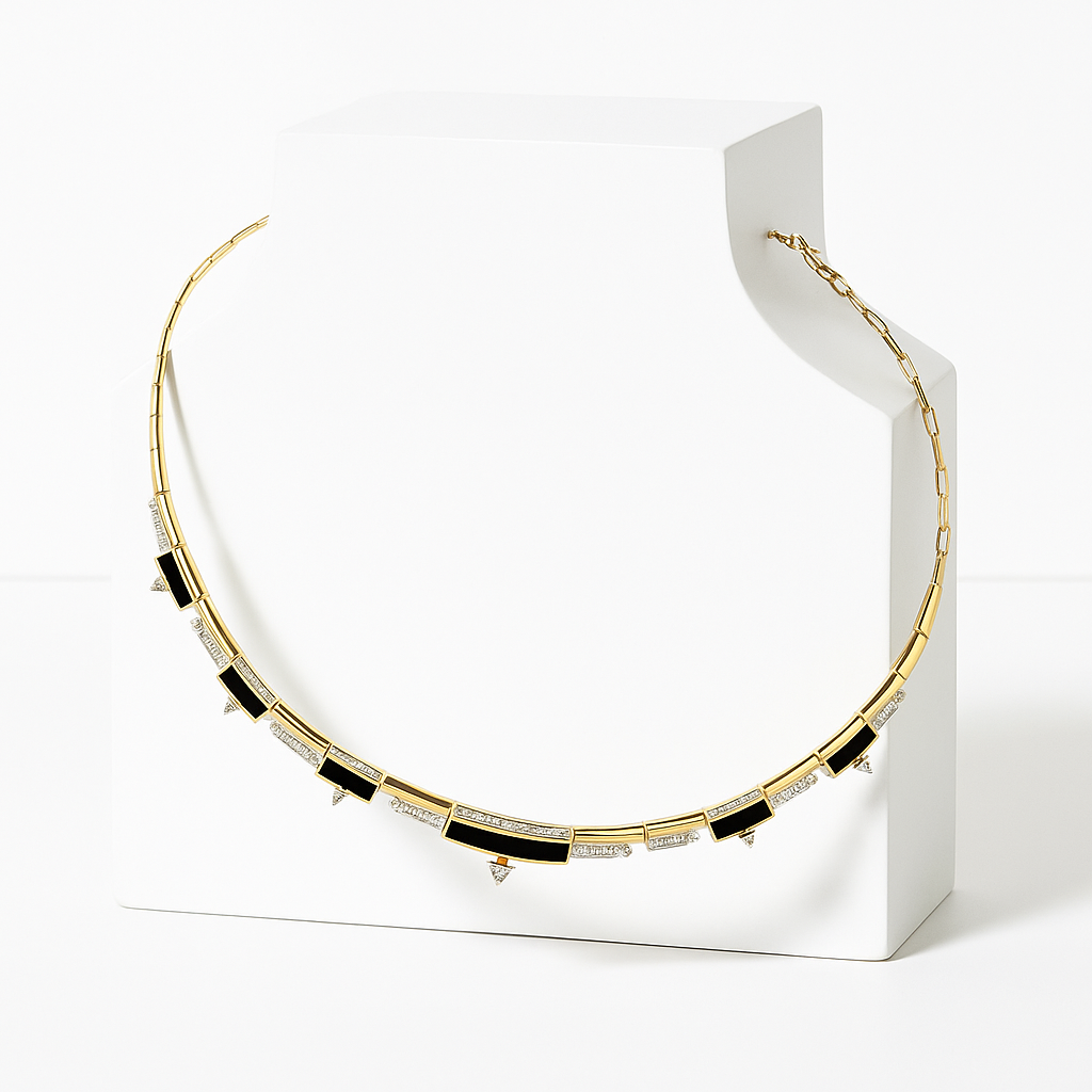 Lunarra Black Kolye - Aven & Laurel