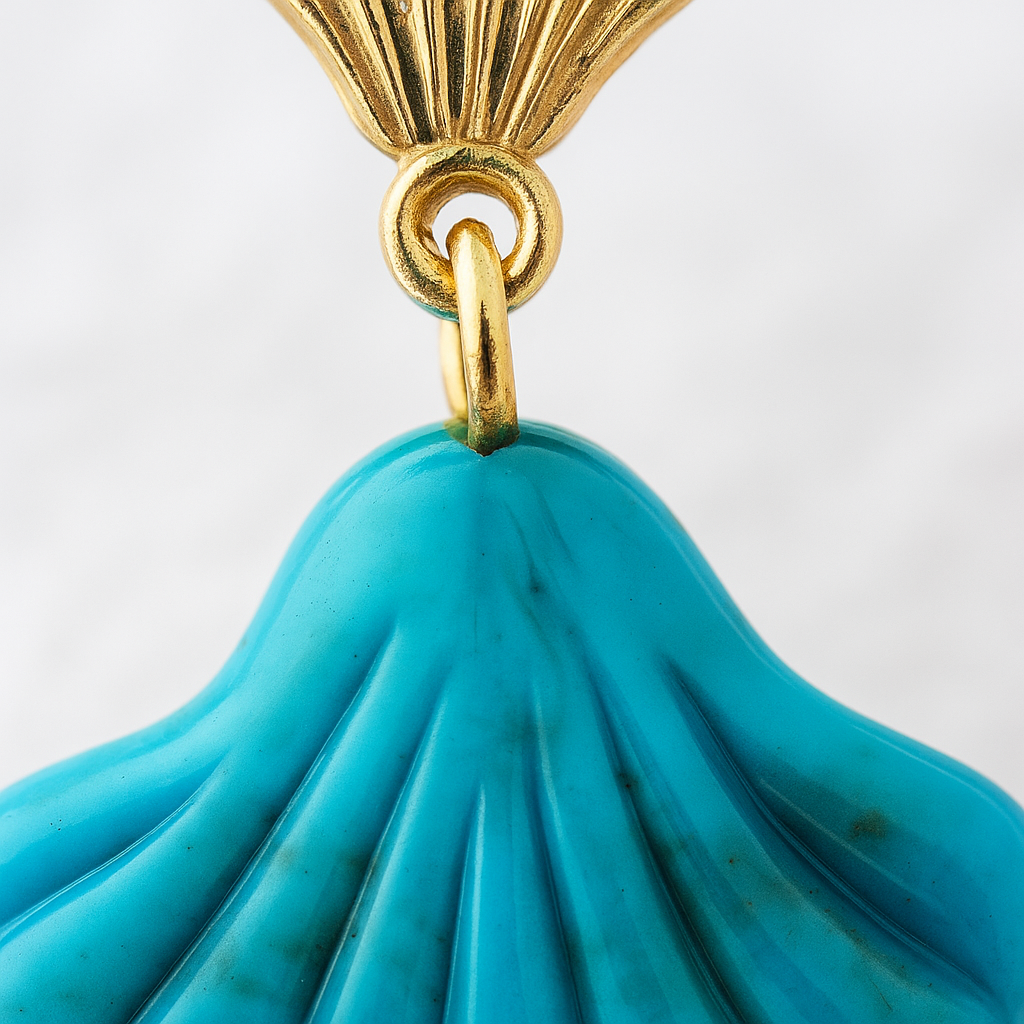 Seafoam Petal Küpe - Aven & Laurel