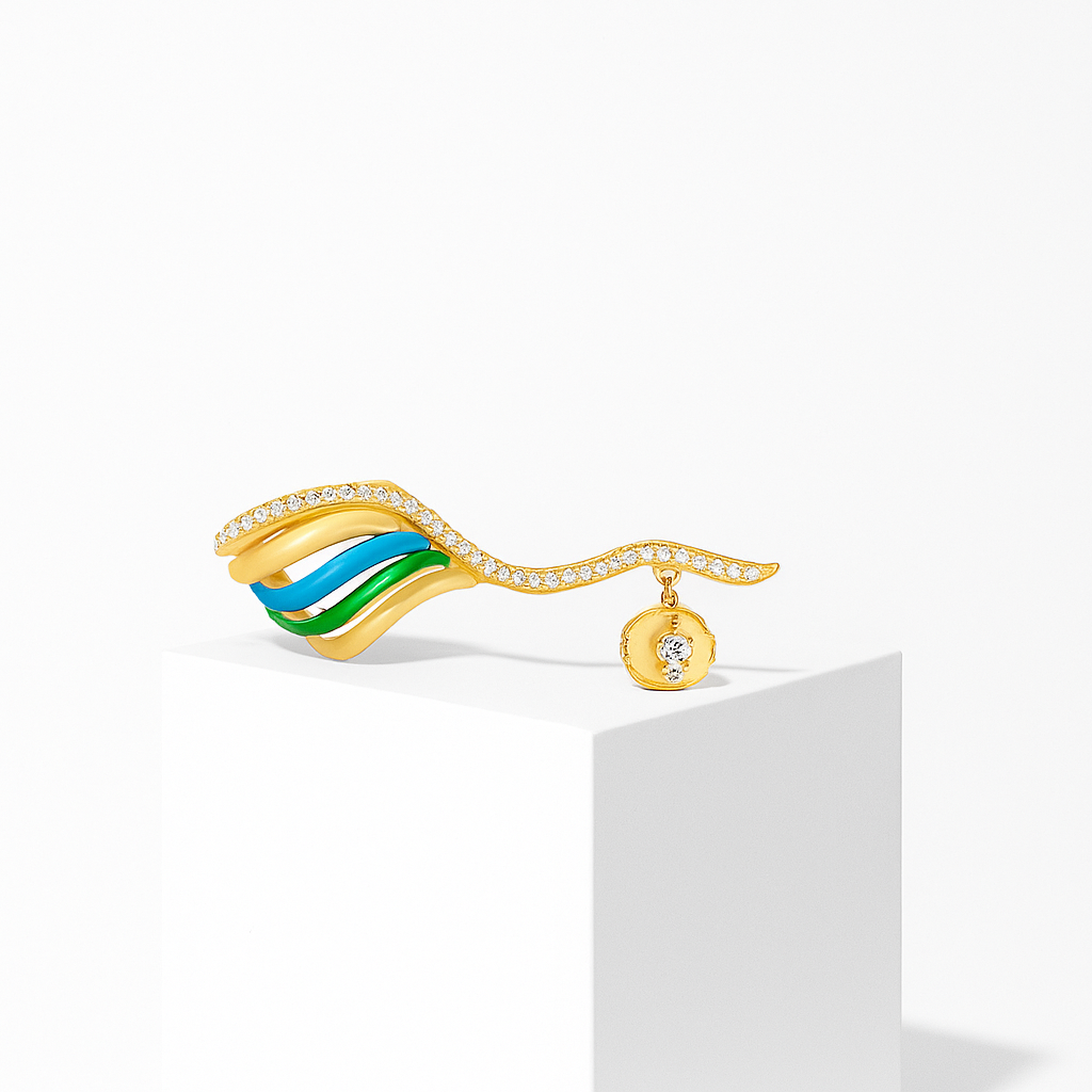 Aquareign Earcuff - Aven & Laurel