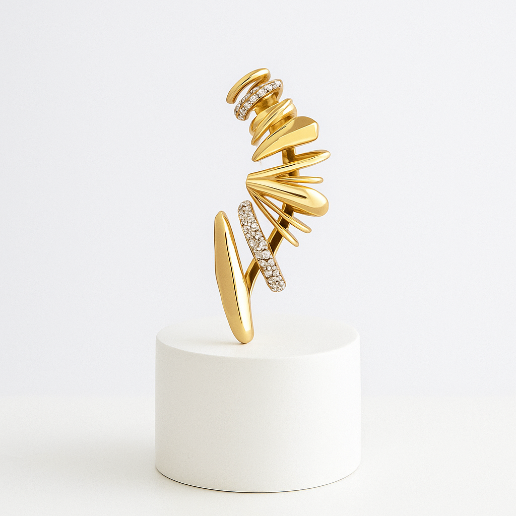 Tam Kulak Sarmalı Earcuff - Aven & Laurel