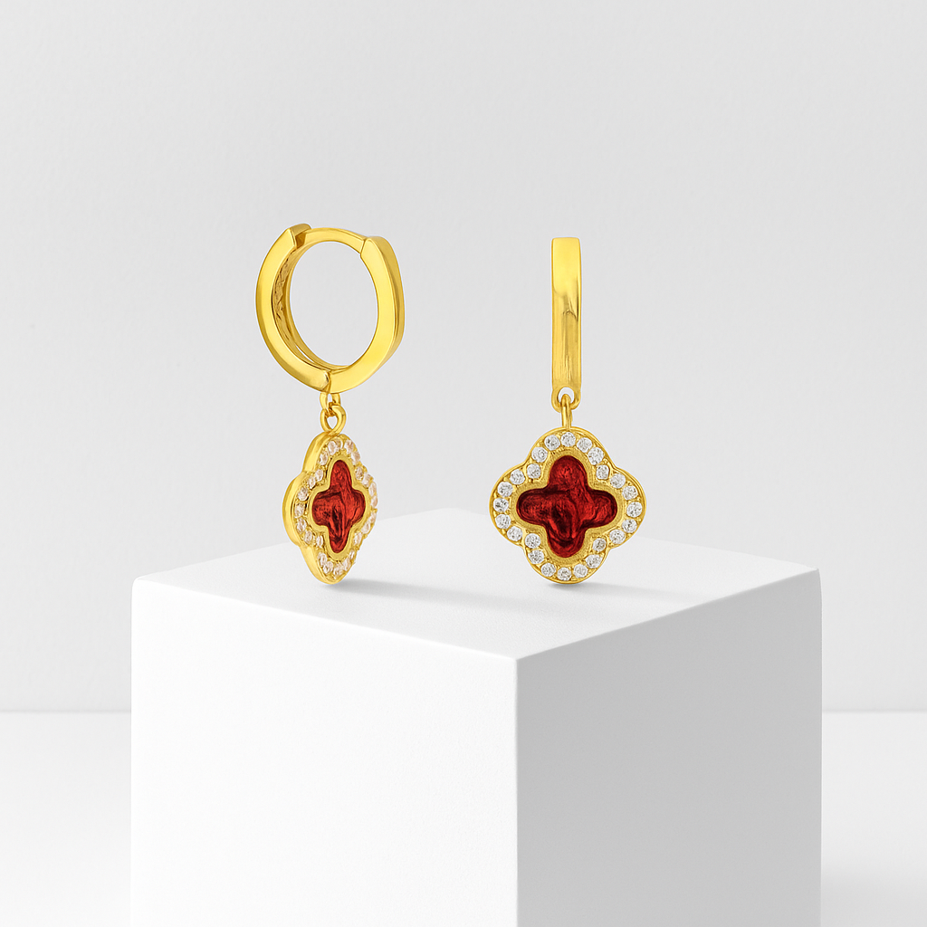 Rouge Briolette Küpe