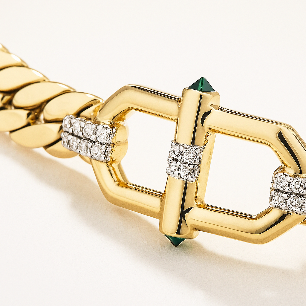 Emerald Lattice Bileklik