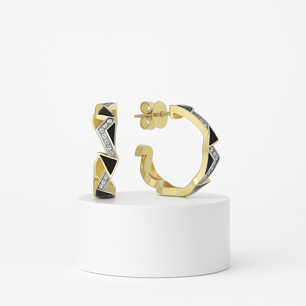 Black‑Tie Volt Küpe