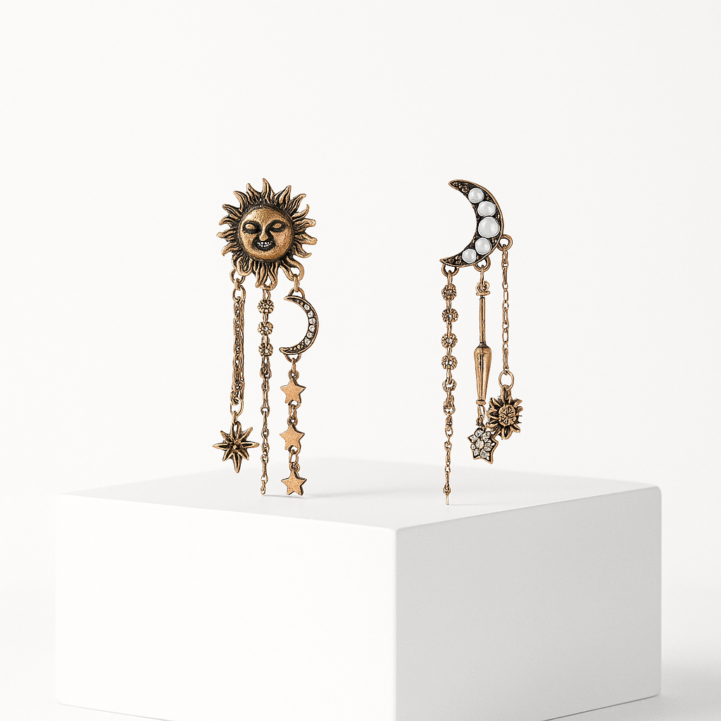 Sun & Moon Duet Küpe