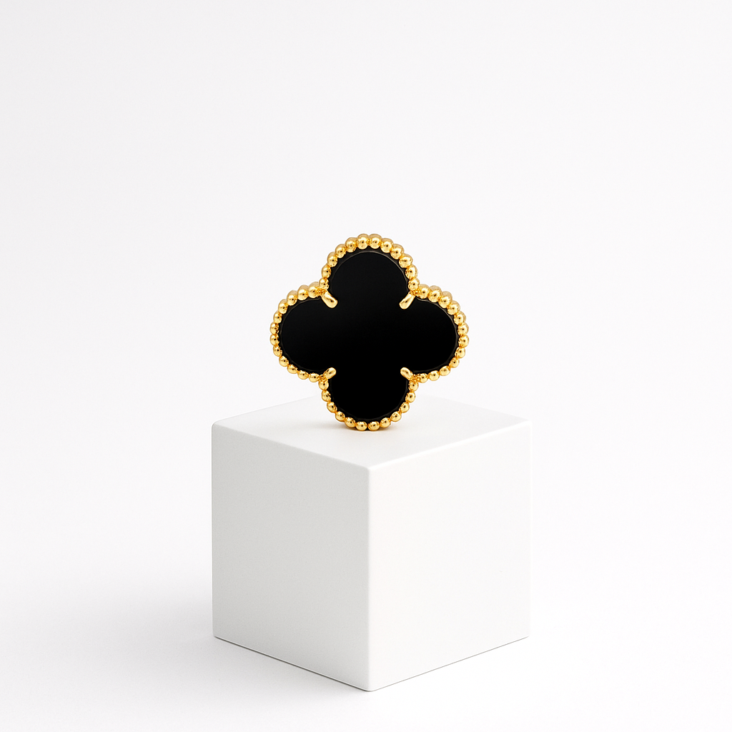 VCA Alhambra Siyah Küpe