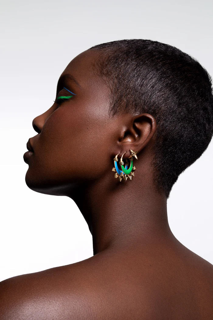 Blue Totem Küpe - Aven & Laurel