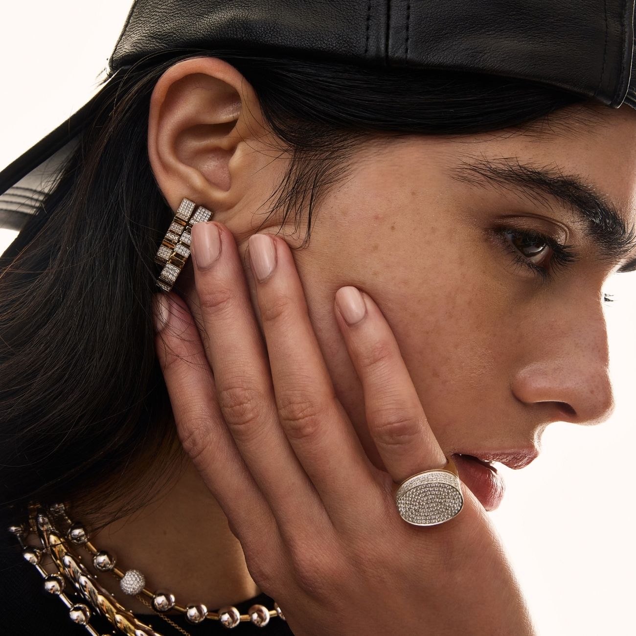 Bold Pave Küpe - Aven & Laurel