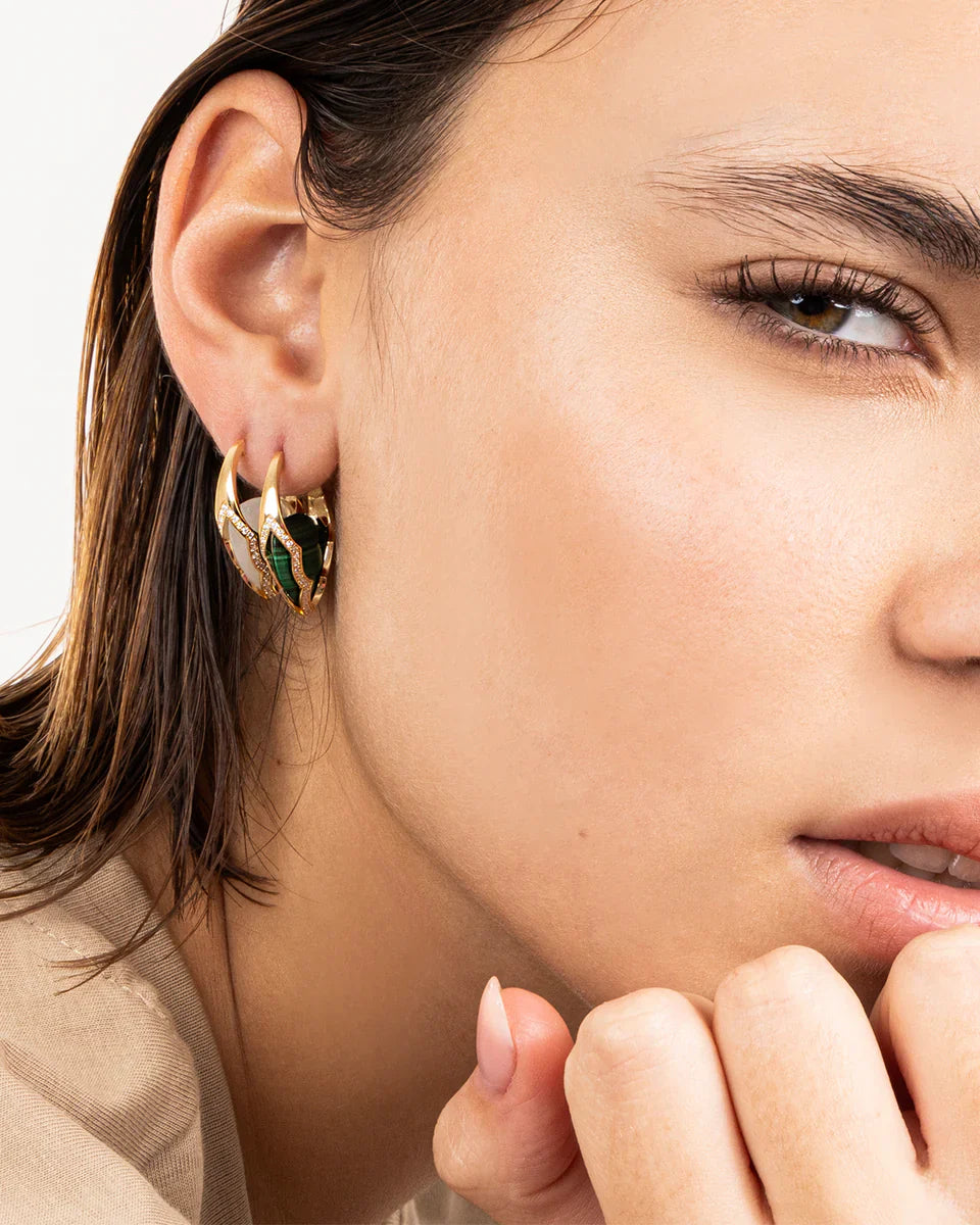 Viridian Tide Küpe - Aven & Laurel