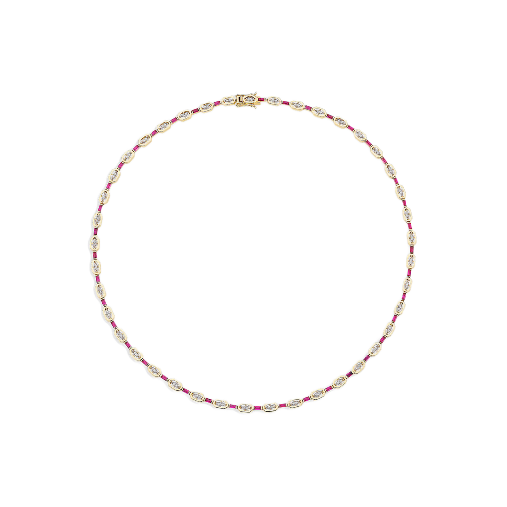 Crimson Charm Kolye - Aven & Laurel