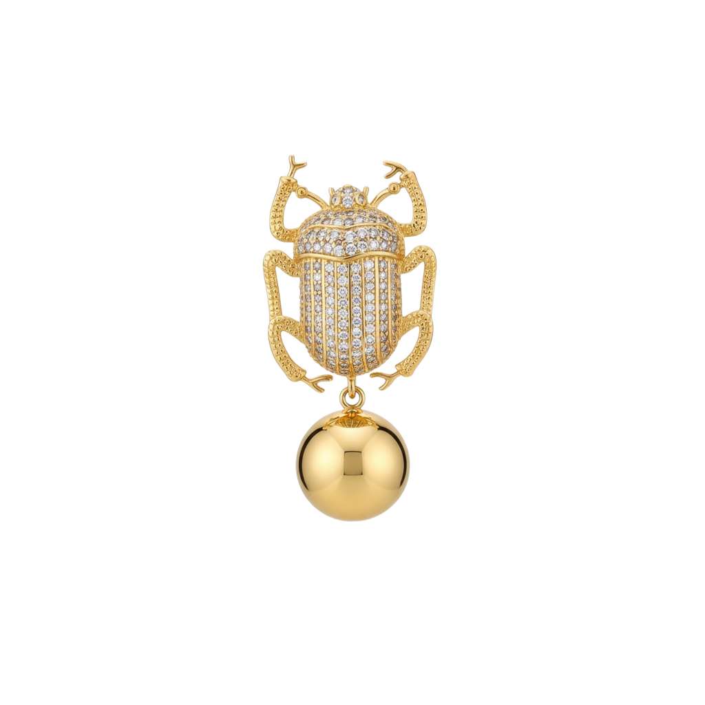 Scarabée Doré Küpe