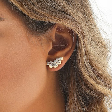 Pétala Dorée Küpe - Aven & Laurel