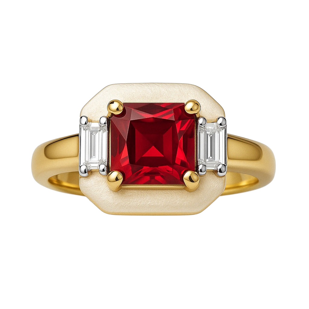 Flame Crest Yüzük - Aven & Laurel