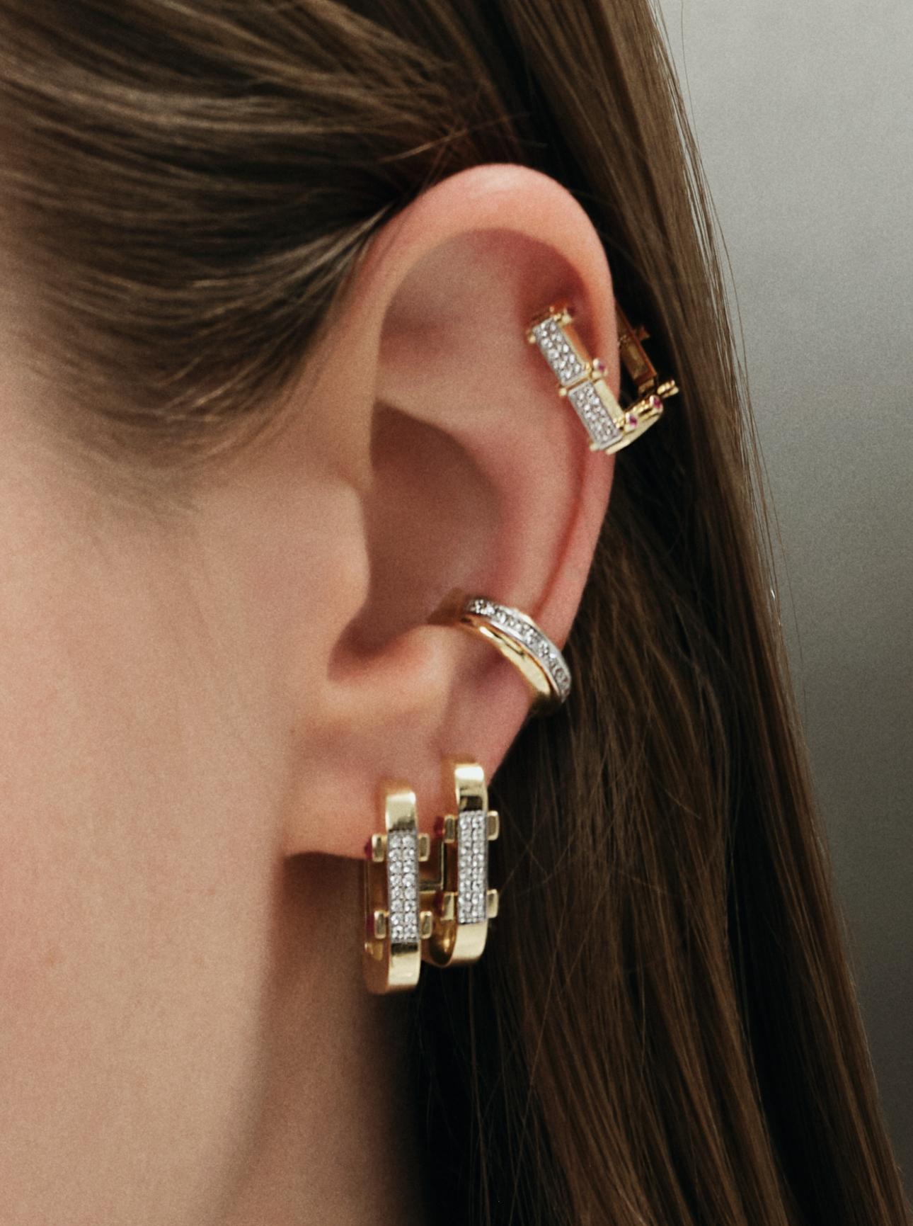 Carabine Rubis Küpe - Aven & Laurel