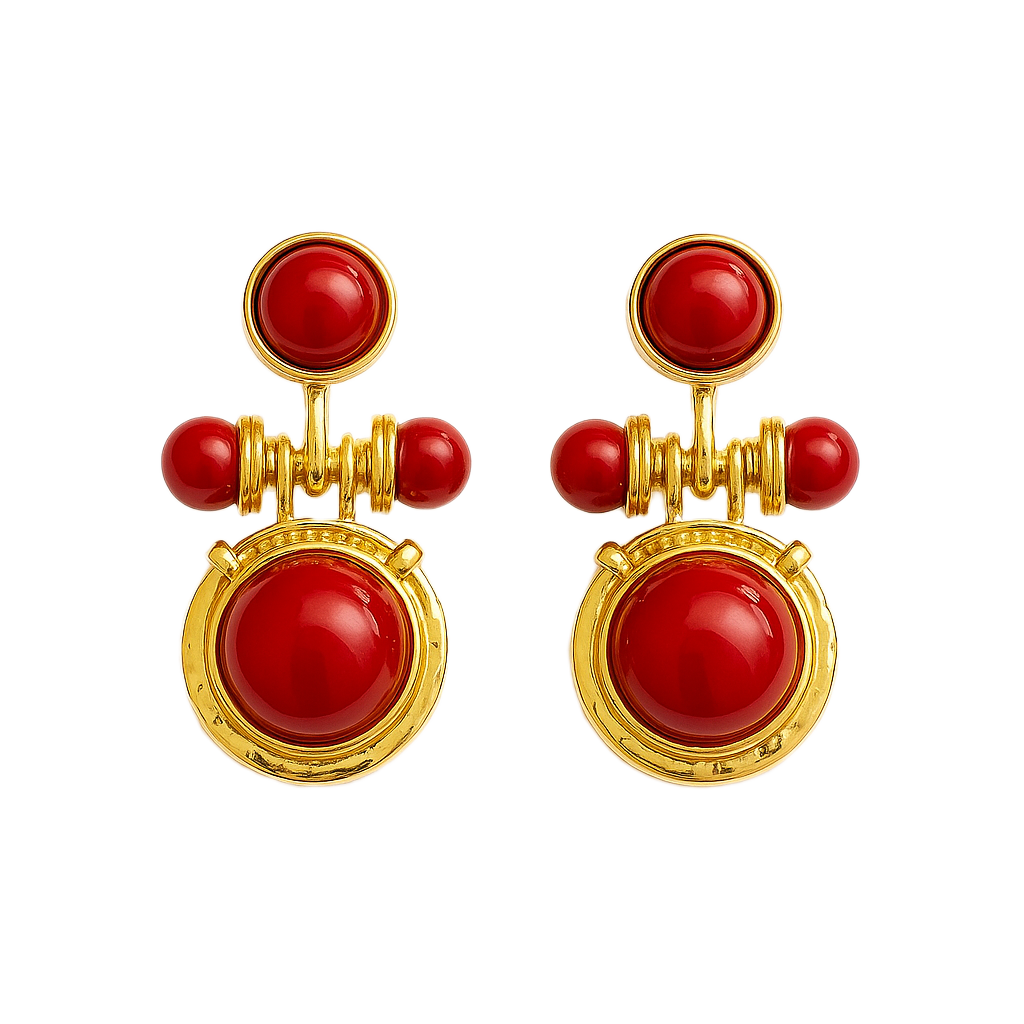 Inferno Sphere Küpe - Aven & Laurel