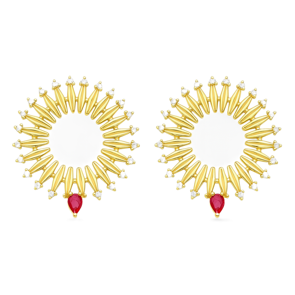 Rouge Solstice Küpe - Aven & Laurel