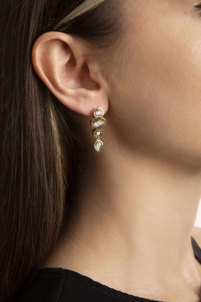 Glimmer Focus Küpe - Aven & Laurel