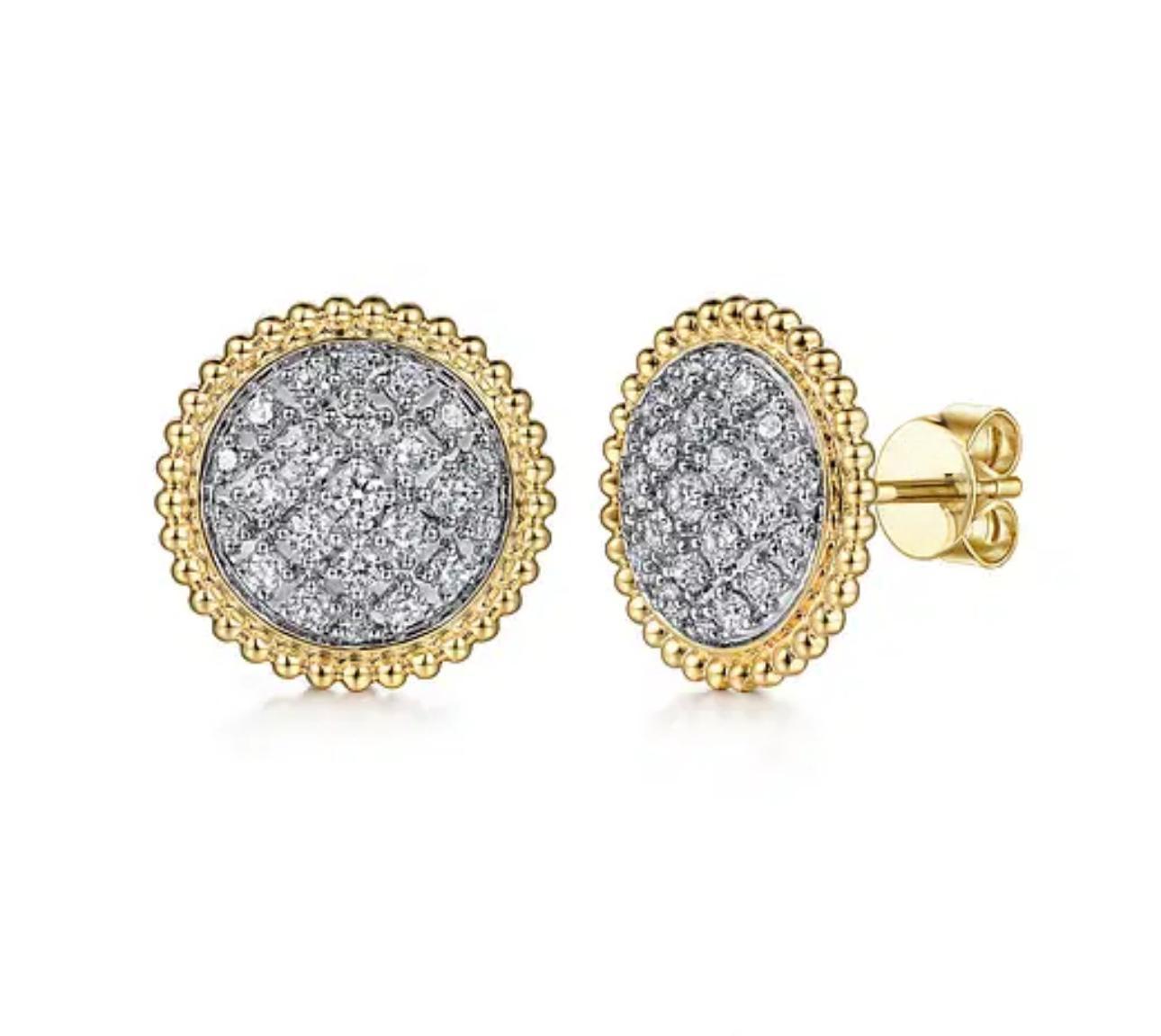 Soleil Pavé Küpe - Aven & Laurel