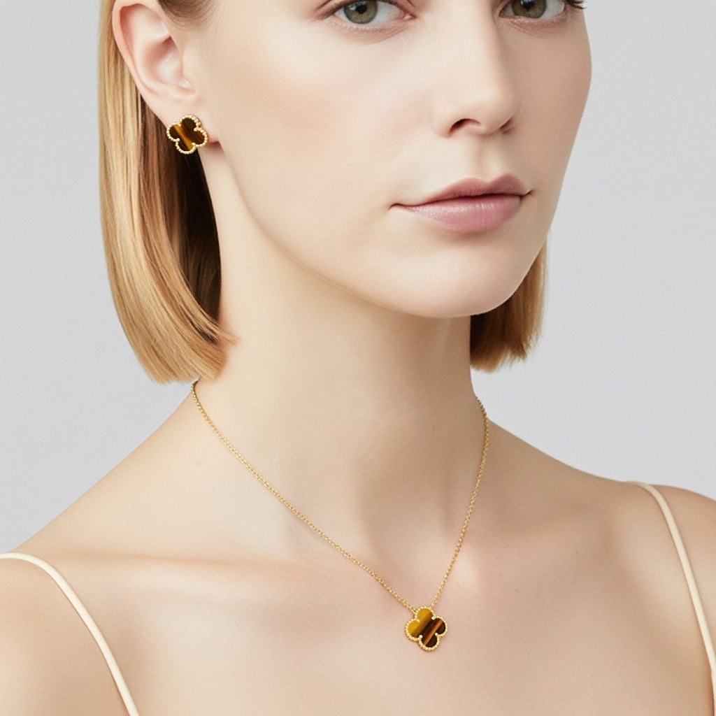 VCA Veloura Stone Kolye (İthal Kutulu Model)