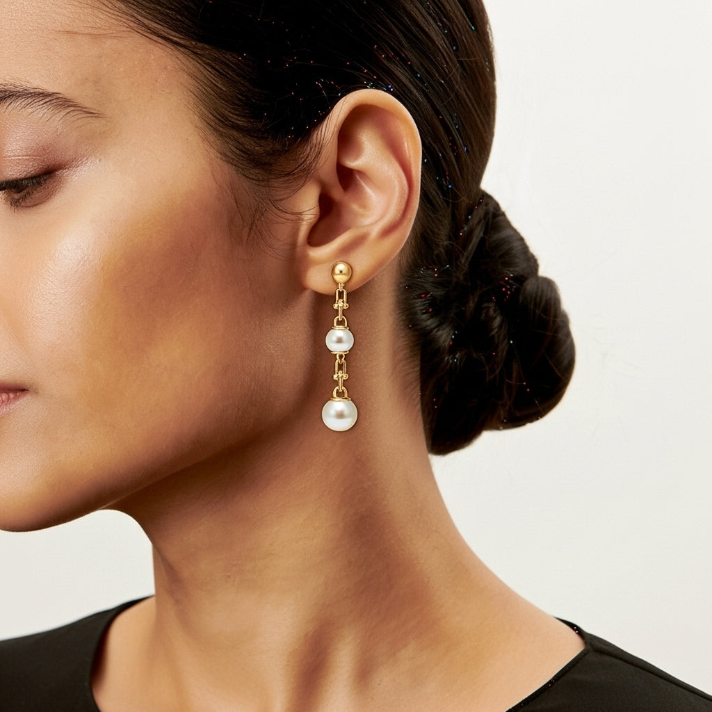 Lyra Pearl Küpe (İthal Kutulu Model)