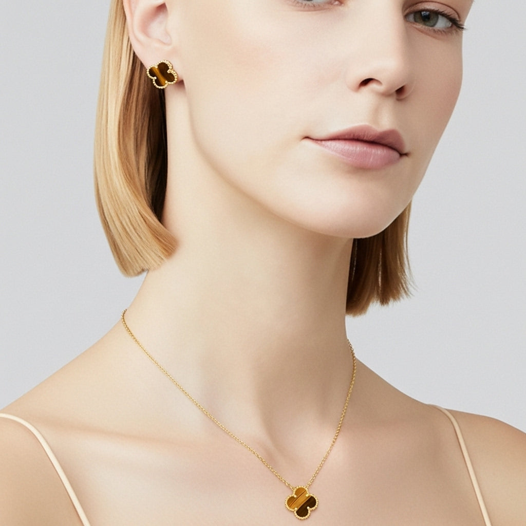 VCA Veloura Stone Kolye (İthal Kutulu Model)