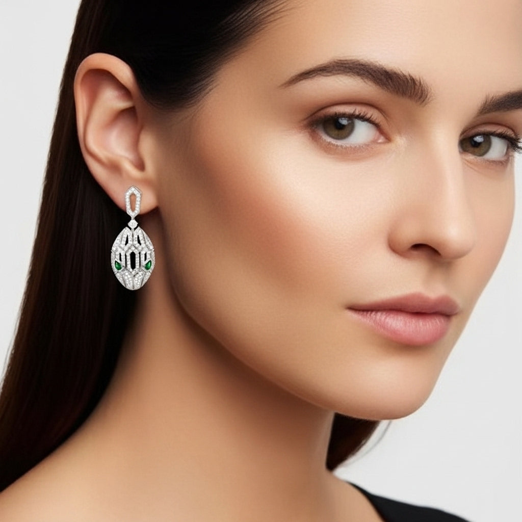 Serpentis Eye Küpe (İthal Kutulu Model)