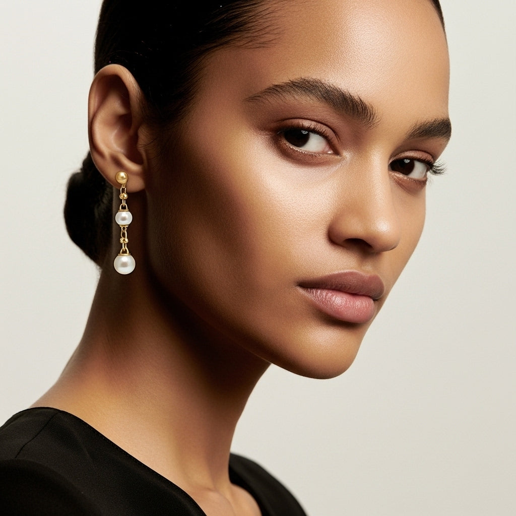 Lyra Pearl Küpe (İthal Kutulu Model)