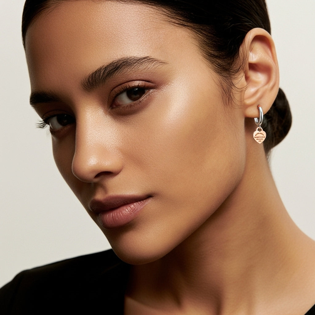 Étoile Heart Küpe (İthal Kutulu Model)