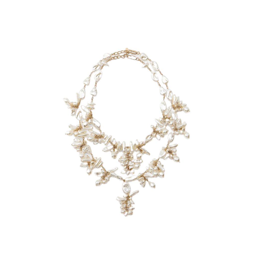 White-Mist Double Kolye - Aven & Laurel