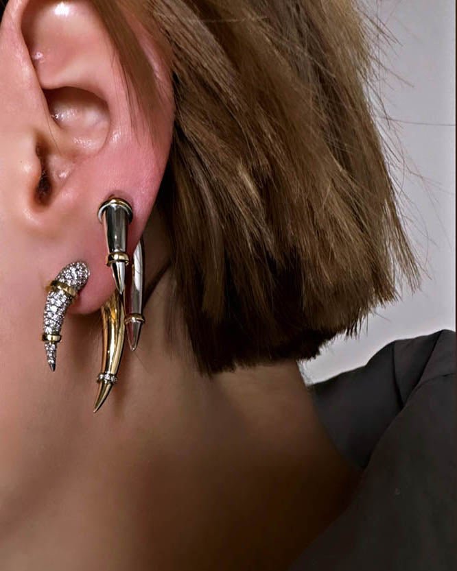 Golden Fang Küpe - Aven & Laurel