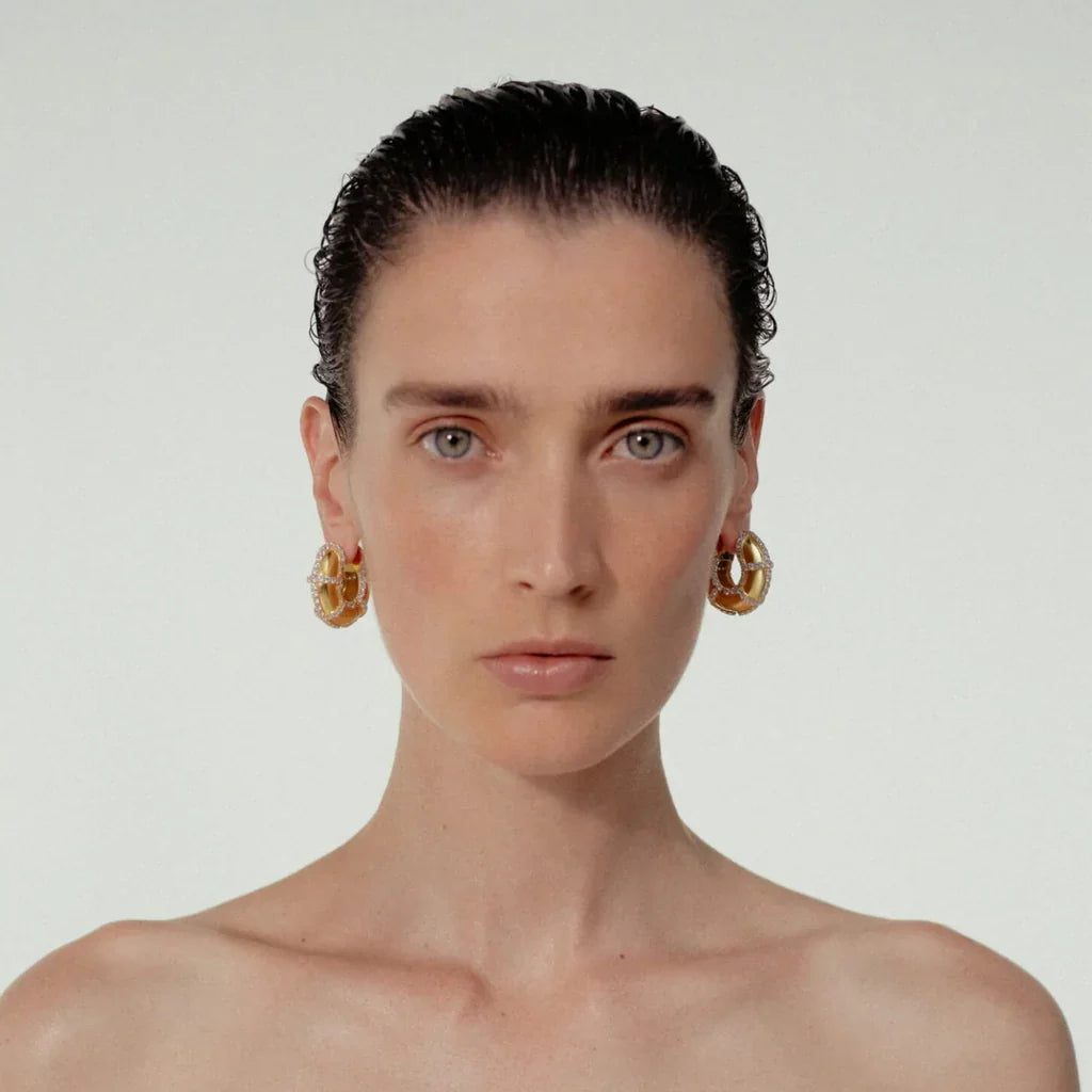 Étoile Ciselée Küpe - Aven & Laurel