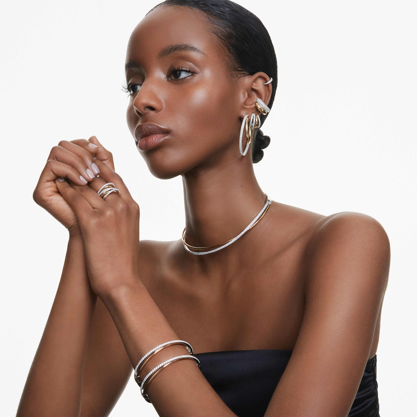 White Nova Küpe - Aven & Laurel