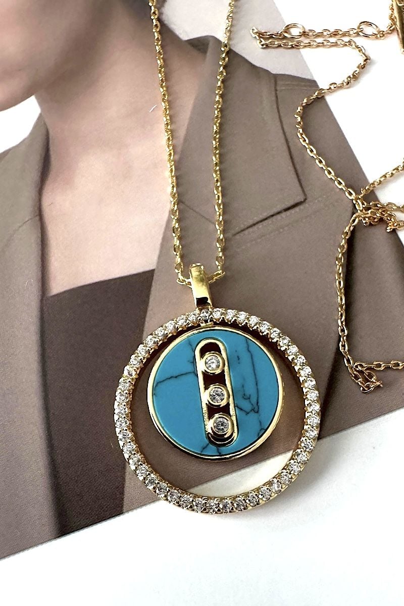 Mess Model Madalyon Kolye - Aven & Laurel