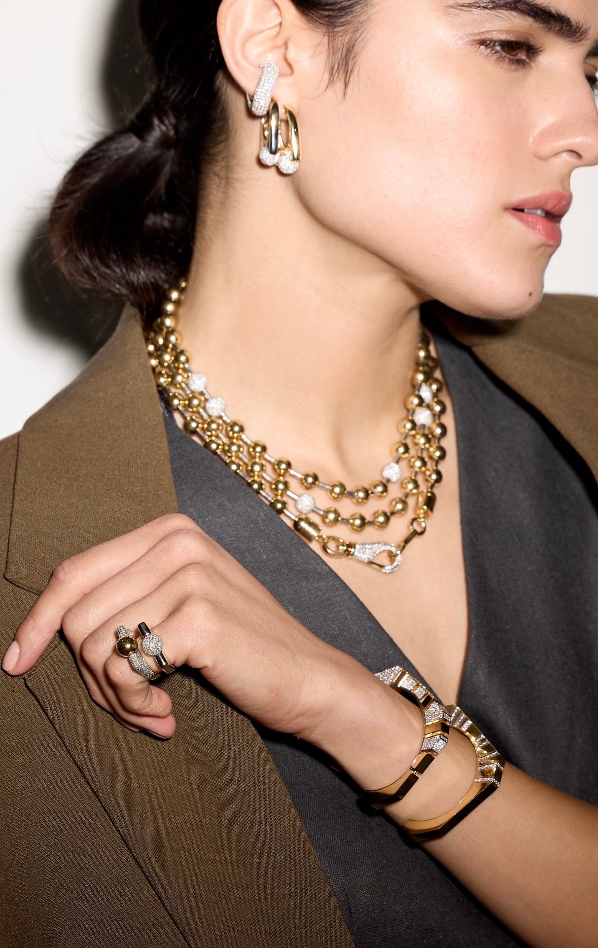 NovaFlux Pavé Kelepçe - Aven & Laurel