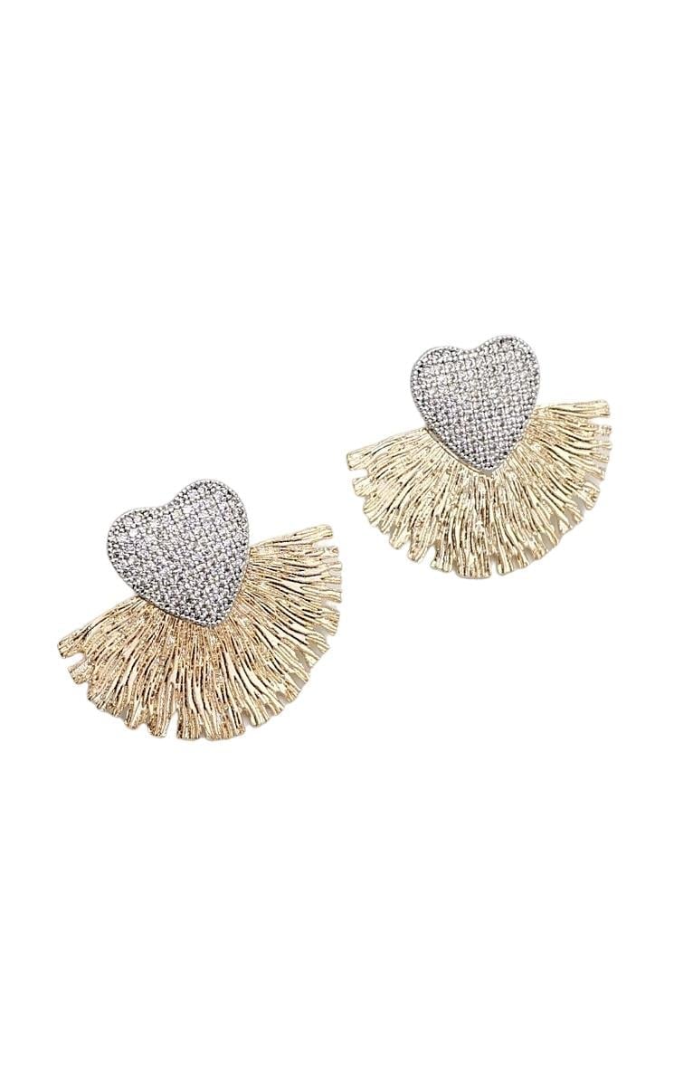 Kalpli Yelpaze Küpe - Aven & Laurel