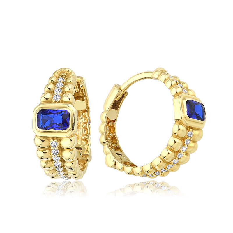 Blue Mist Drop Küpe - Aven & Laurel