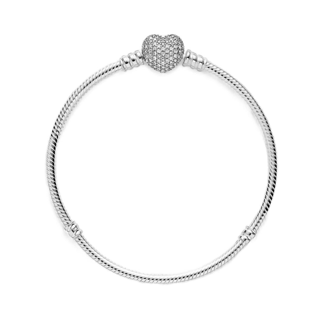 Moments Pave Kalp Klipsli Bileklik - Aven & Laurel