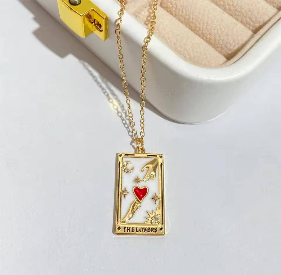 Tarot Kart Lover Kolye - Aven & Laurel