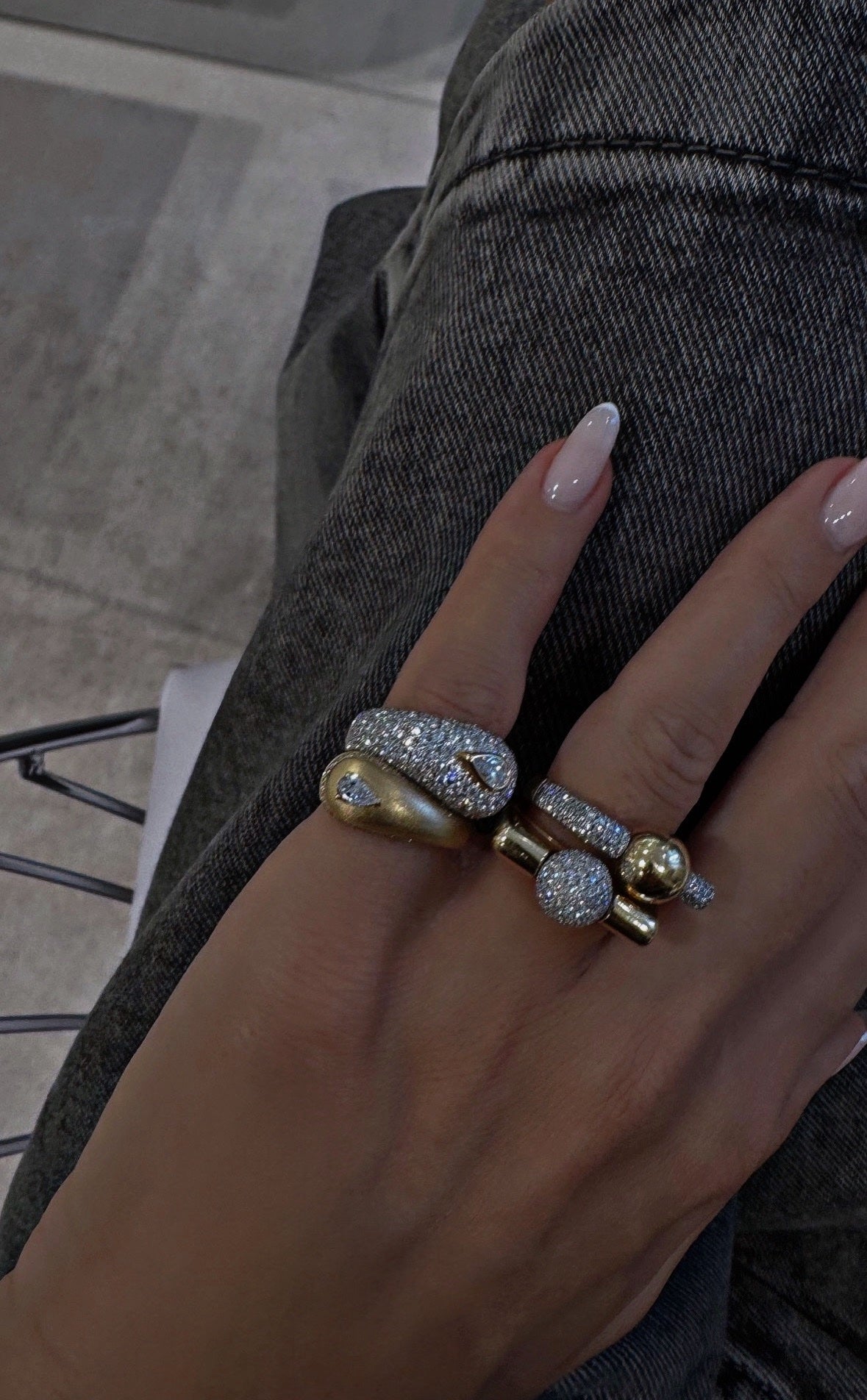 Coreline Bangle Yüzük - Aven & Laurel