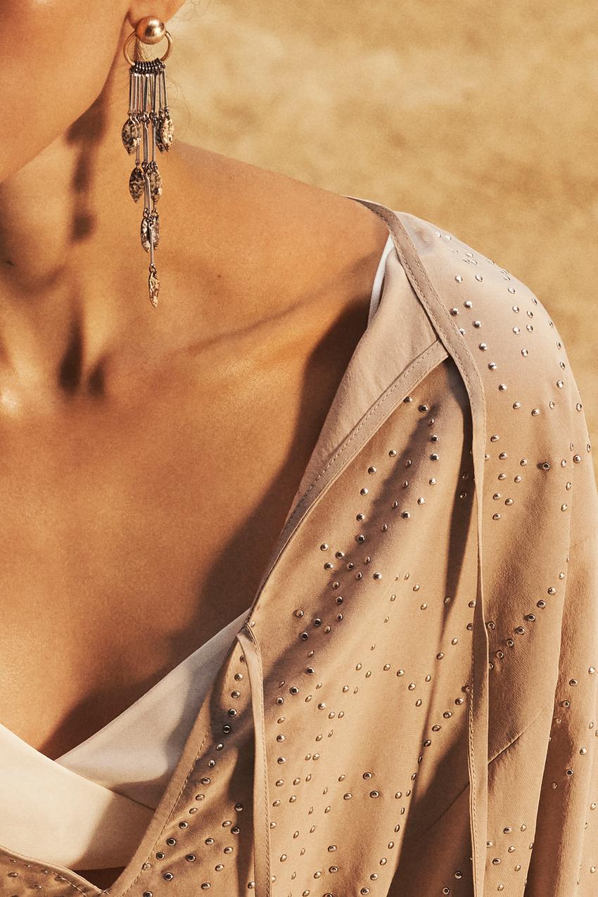 Silver & Gold Rain Küpe