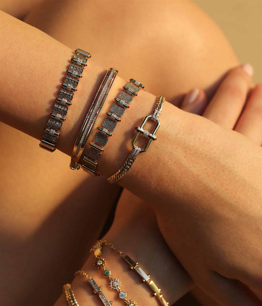 Emerald Lattice Bileklik - Aven & Laurel