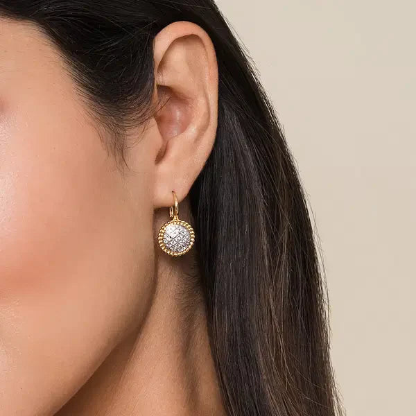 Gilded Disc Küpe - Aven & Laurel