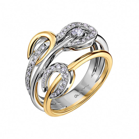 Vortex Doré Yüzük - Aven & Laurel