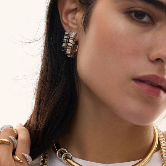 Bold Pave Küpe - Aven & Laurel