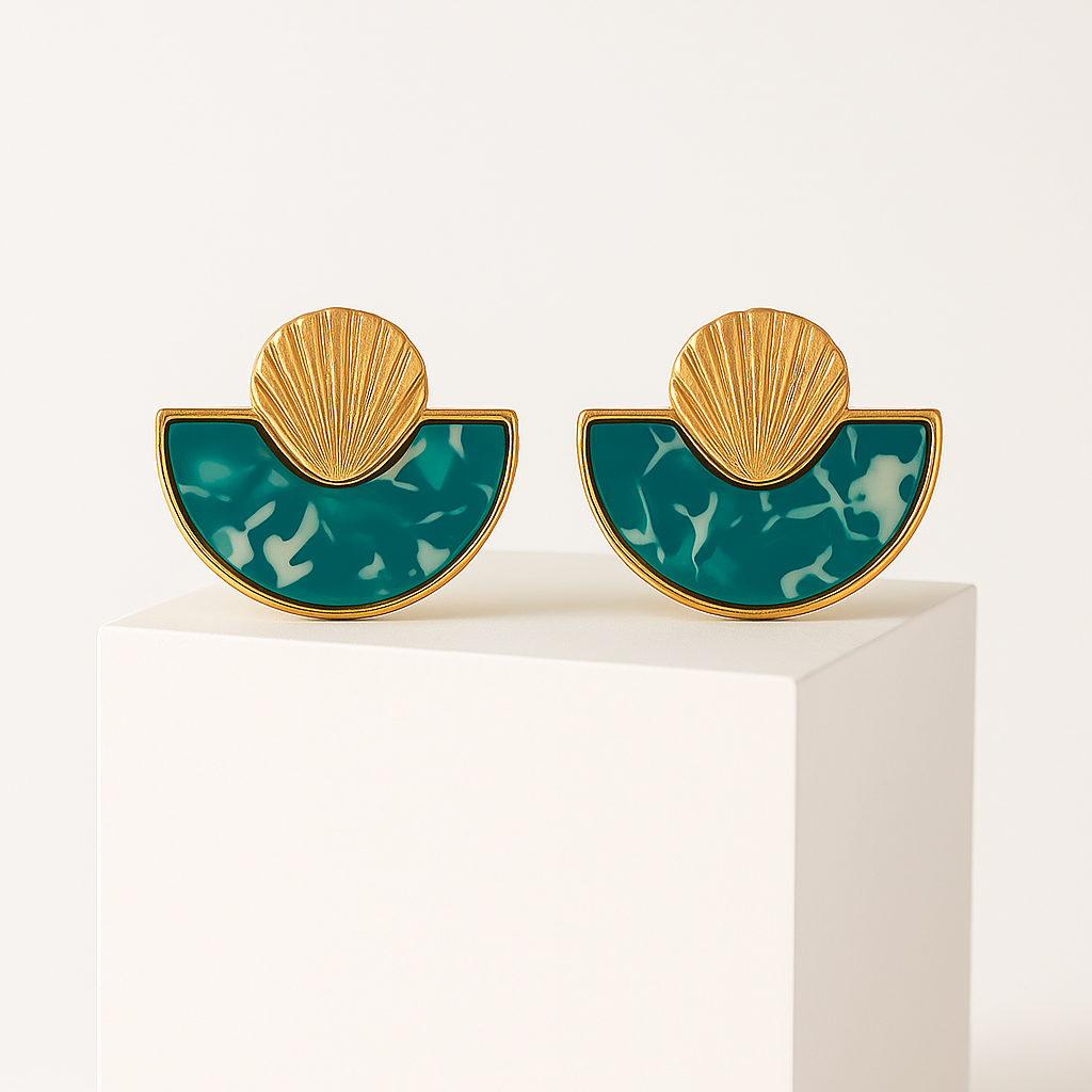 Sea Halve Küpe - Aven & Laurel