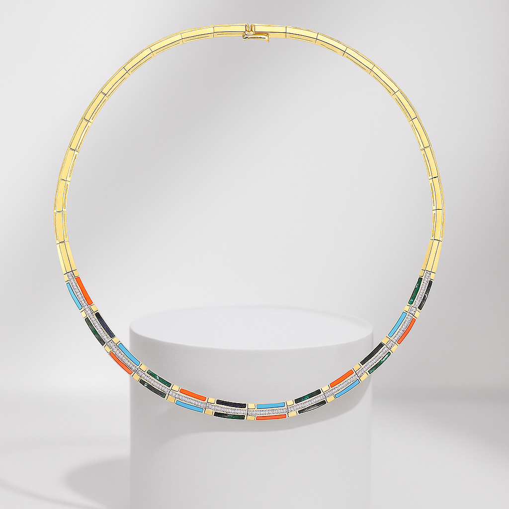 Pulse Mosaic Kolye - Aven & Laurel