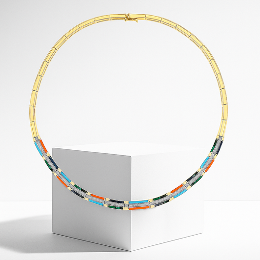 Pulse Mosaic Kolye - Aven & Laurel