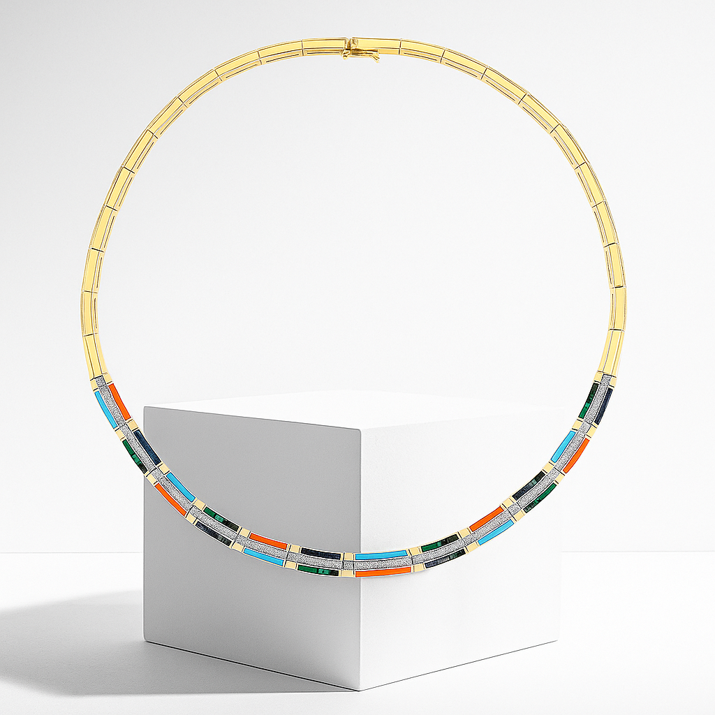 Pulse Mosaic Kolye - Aven & Laurel