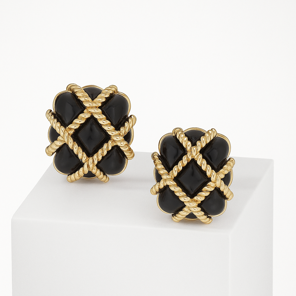 Ebon Knot Drops Küpe